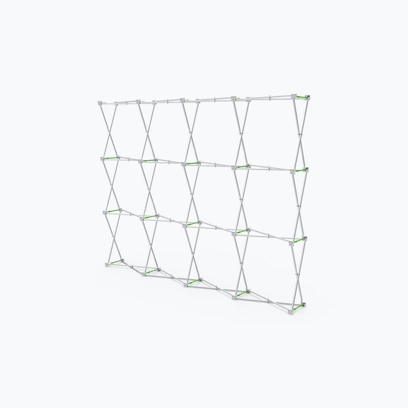 10ft Straight Velcro Fabric Pop Up Display (Hardware Only)