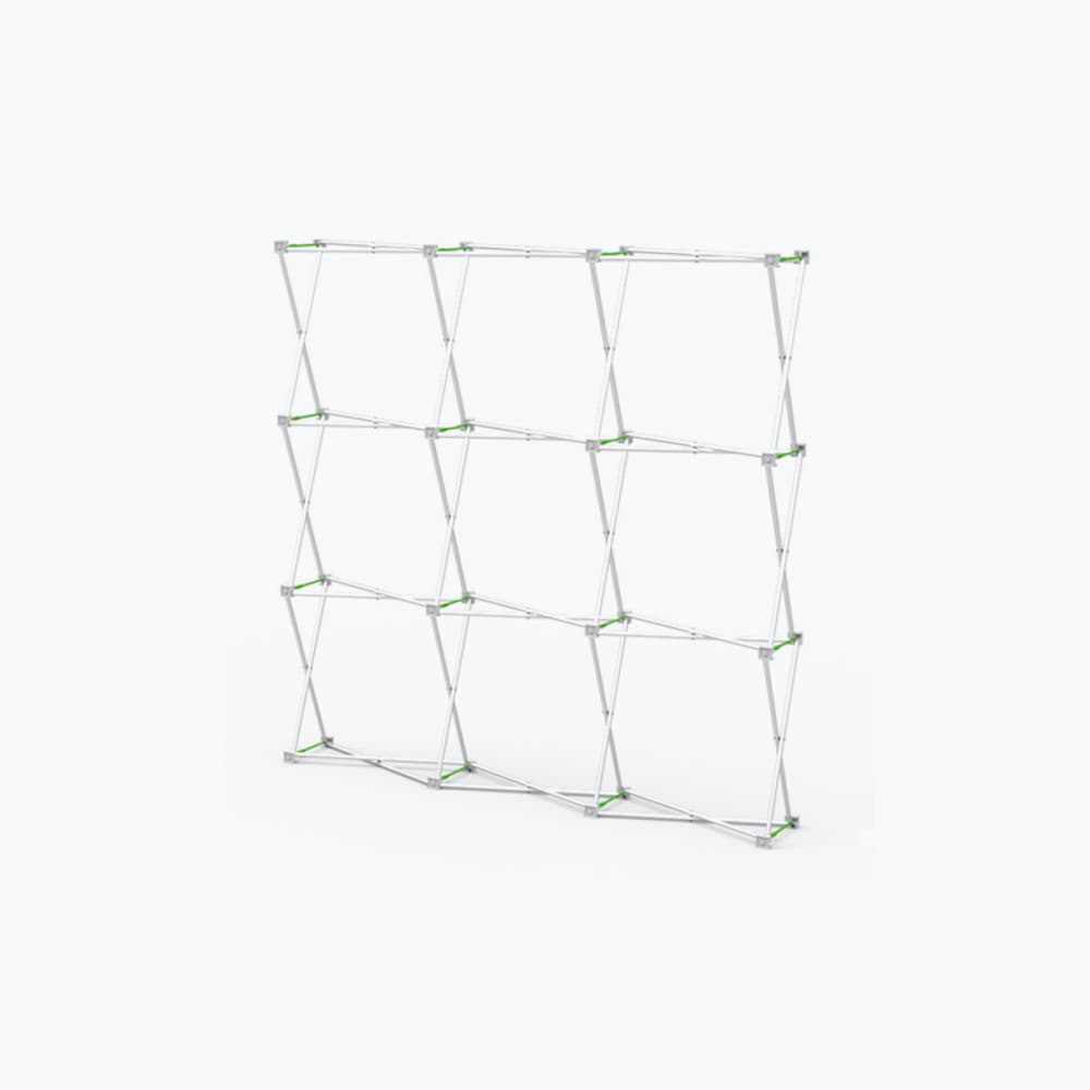 8ft Straight Velcro Fabric Pop Up Display (Hardware Only)