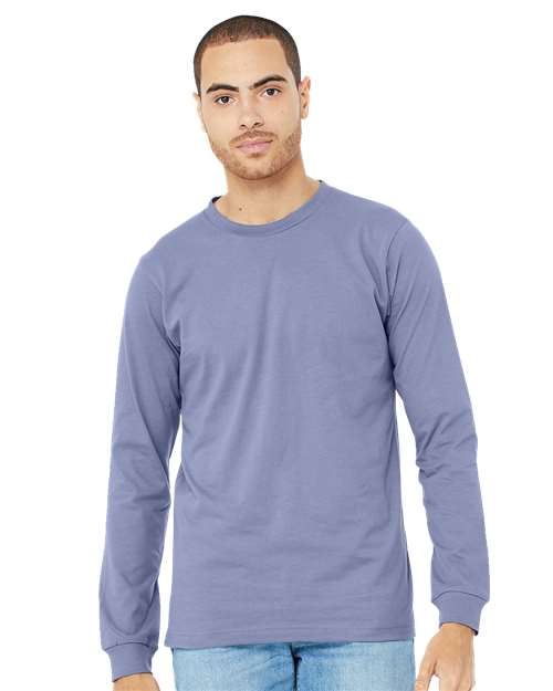 Jersey Long Sleeve Tee - Lavender Blue -   -