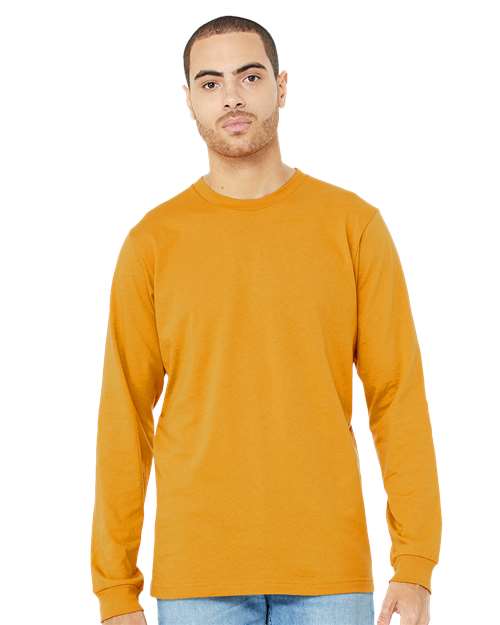 Jersey Long Sleeve Tee - Mustard -   -