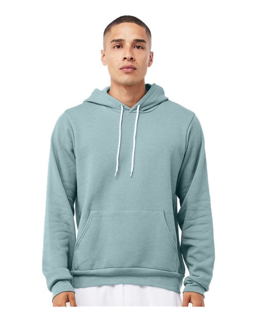 Sponge Fleece Hoodie - Heather Blue Lagoon -   -
