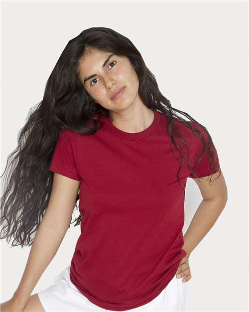 USA-Made Women's Fine Jersey T-Shirt