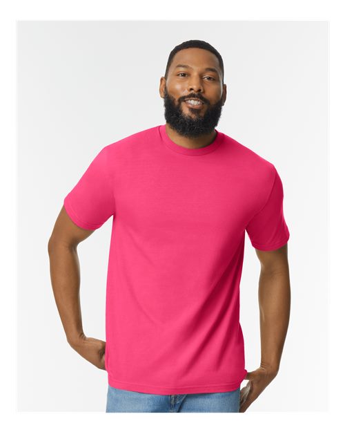 Softstyle® Midweight T-Shirt - Heliconia -   -