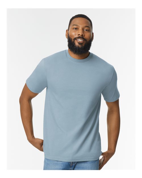 Softstyle® Midweight T-Shirt - Stone Blue -   -