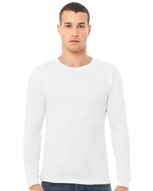 Triblend Long Sleeve Tee - Solid White Triblend -   -