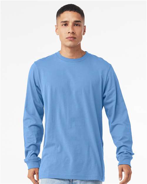 Heather CVC Long Sleeve Tee - Heather Carolina Blue -   -