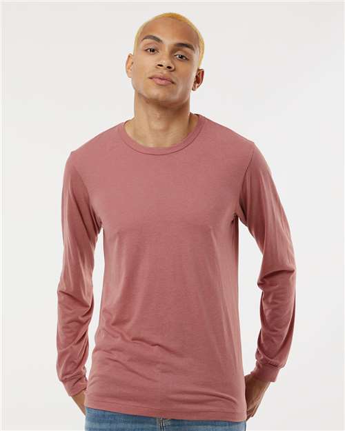 Triblend Long Sleeve Tee - Mauve Triblend -   -