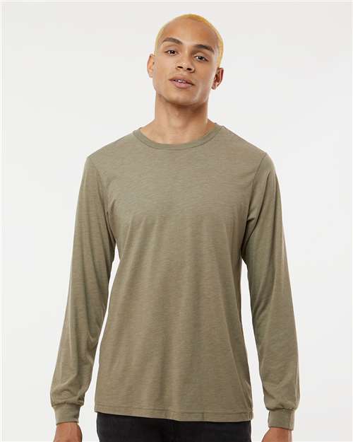 Triblend Long Sleeve Tee - Olive Triblend -   -