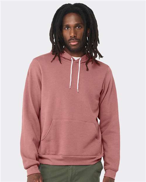 Sponge Fleece Hoodie - Heather Mauve -   -