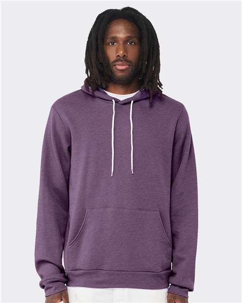 Sponge Fleece Hoodie - Heather Team Purple -   -