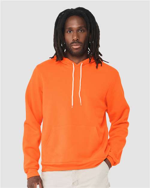 Sponge Fleece Hoodie - Orange -   -