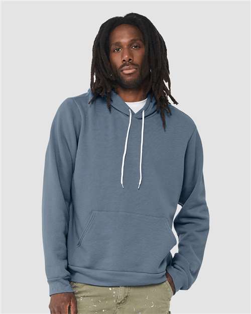 Sponge Fleece Hoodie - Steel Blue -   -