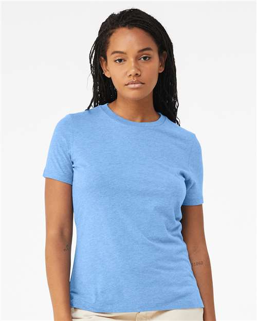 Women’s Relaxed Fit Heather CVC Tee - Heather Carolina Blue -   -