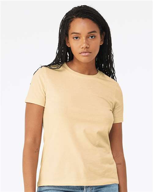 Women’s Relaxed Fit Heather CVC Tee - Heather Soft Cream -   -