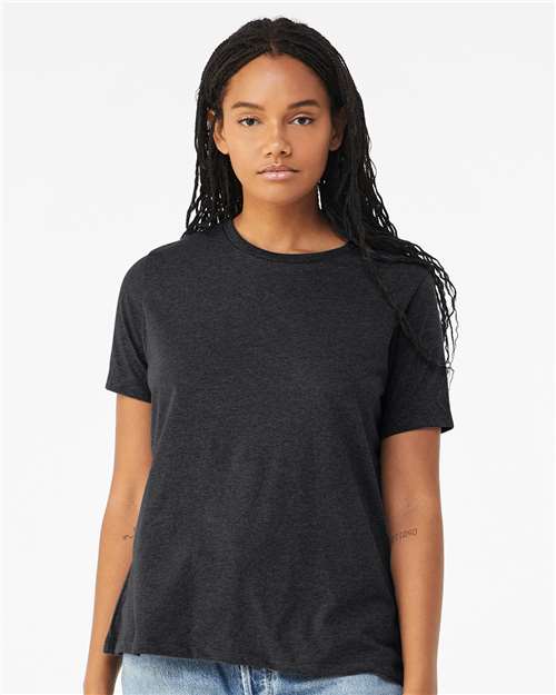 Women’s Relaxed Fit Triblend Tee - Solid Dark Grey Triblend -   -