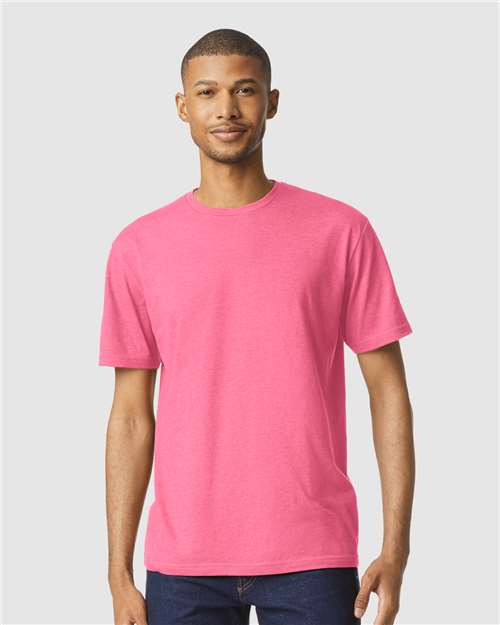 Softstyle® CVC T-Shirt - Pink Lemonade Mist -   -