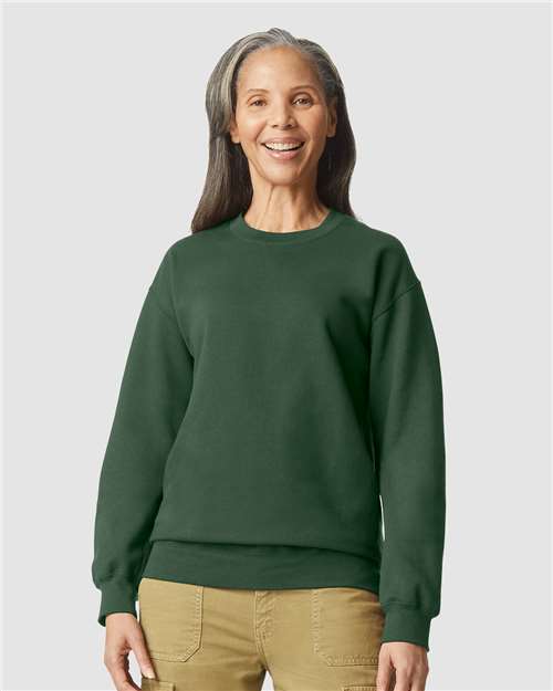 Softstyle® Midweight Crewneck Sweatshirt - Forest Green -   -