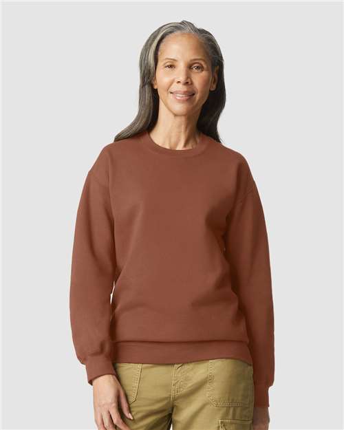 Softstyle® Midweight Crewneck Sweatshirt - Cocoa -   -