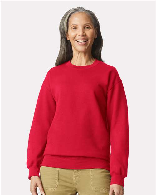Softstyle® Midweight Crewneck Sweatshirt - Red -   -