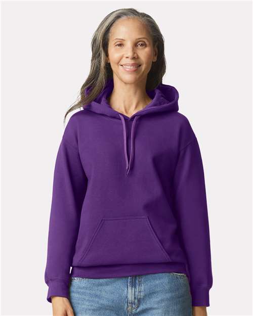 Softstyle® Midweight Hooded Sweatshirt - Purple -   -
