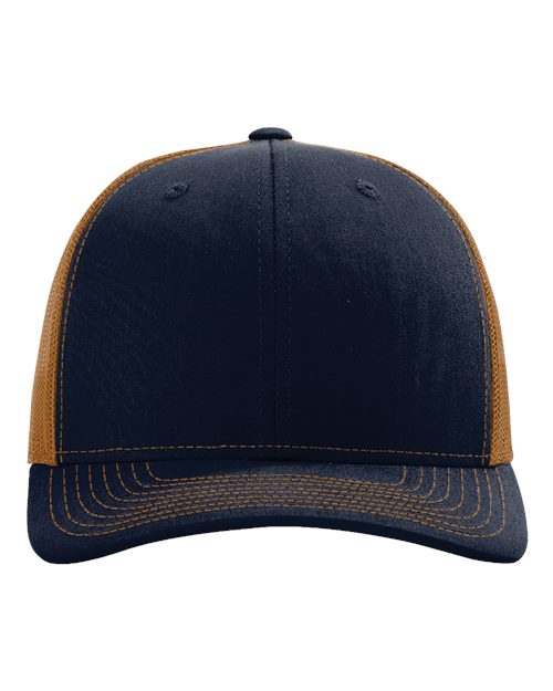 Snapback Trucker Cap - Navy/ Carmel -   -