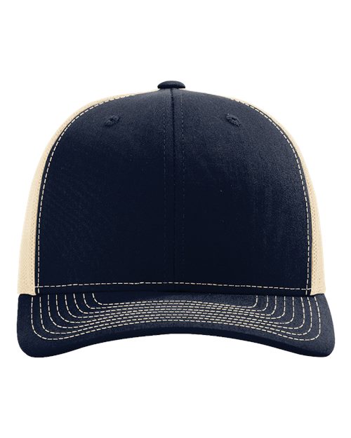 Snapback Trucker Cap - Navy/ Khaki -   -
