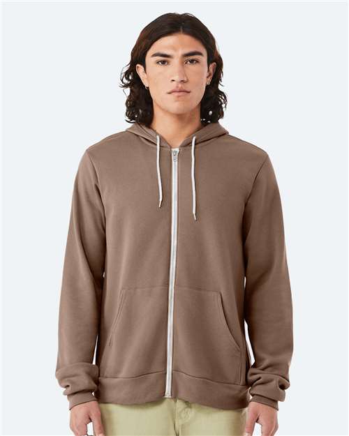 Sponge Fleece Full-Zip Hoodie - Vintage Brown -   -