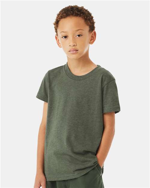 Youth CVC Jersey Tee - Heather Military Green -   -