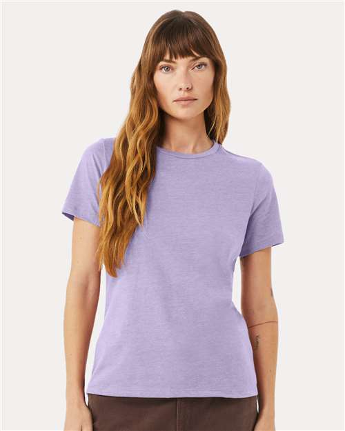 Women’s Relaxed Fit Heather CVC Tee - Heather Dark Lavender -   -