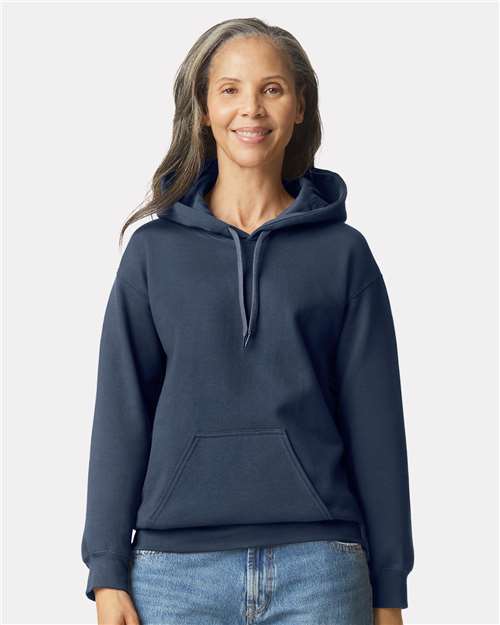 Softstyle® Midweight Hooded Sweatshirt - Blue Dusk -   -