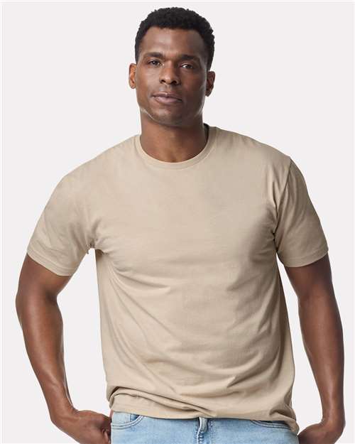 Light Cotton T-Shirt - Sand -   -