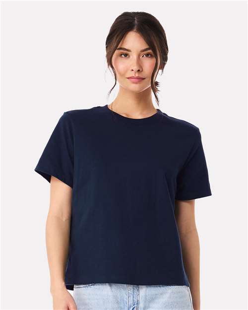 Women's 6 oz Heavyweight Tee - Navy -   -