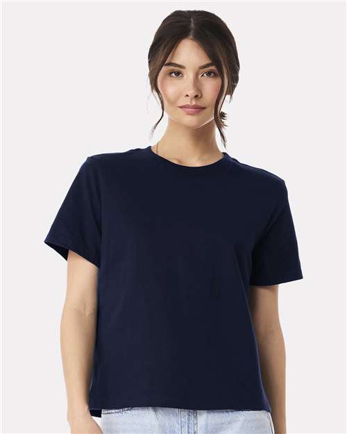 Women's 6 oz Heavyweight Tee - Navy -   -