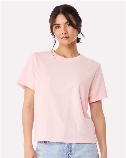 Women's 6 oz Heavyweight Tee - Soft Pink -   -