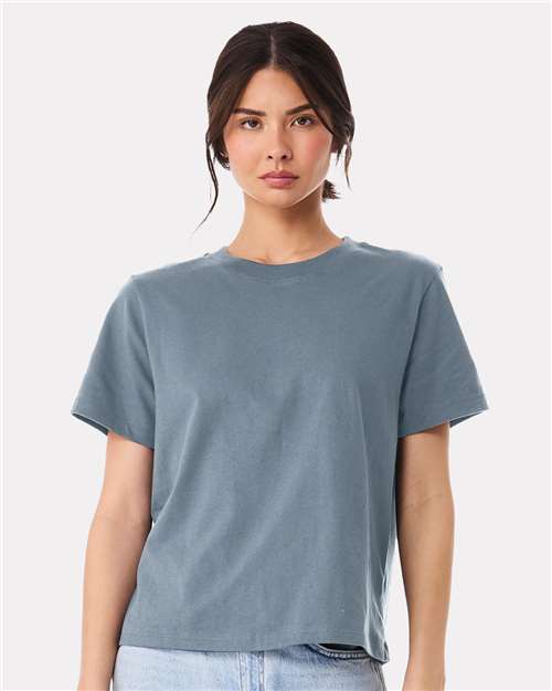 Women's 6 oz Heavyweight Tee - Vintage Denim -   -