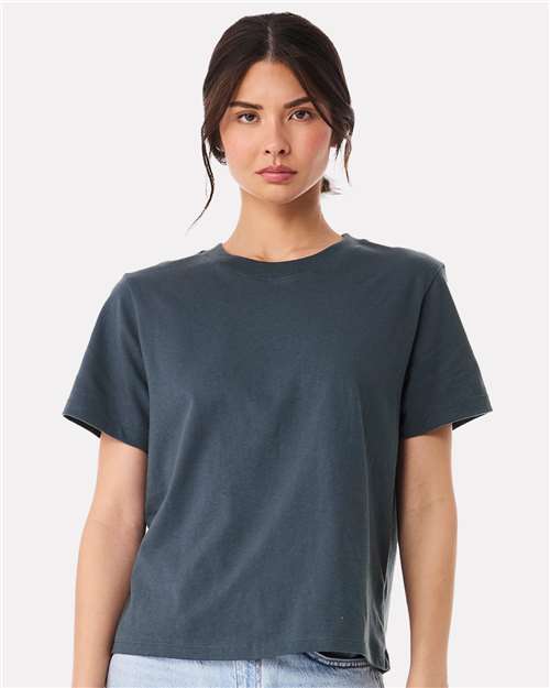 Women's 6 oz Heavyweight Tee - Vintage Navy -   -