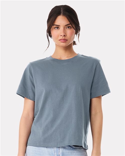 Women's 6 oz Heavyweight Tee - Athletic Heather -   -