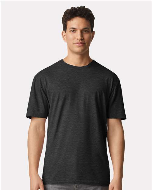 Light Cotton T-Shirt - Heather Dark Grey -   -