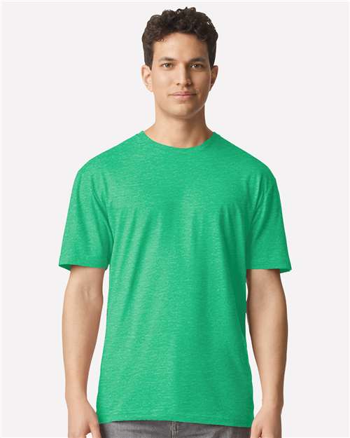 Light Cotton T-Shirt - Heather Irish Green -   -