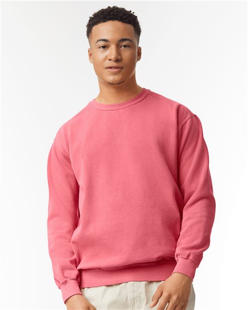 Garment-Dyed Sweatshirt - Blue Jean -   -