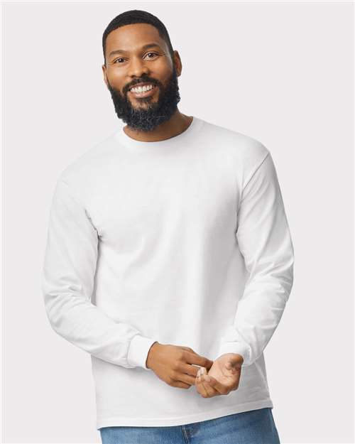 Heavy Cotton™ Long Sleeve T-Shirt - White -   -