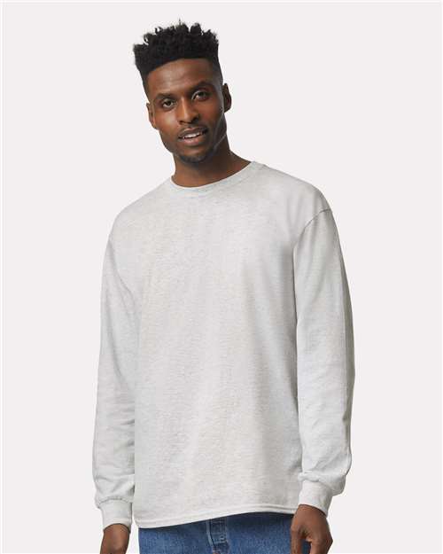 Ultra Cotton® Long Sleeve T-Shirt - Ash -   -