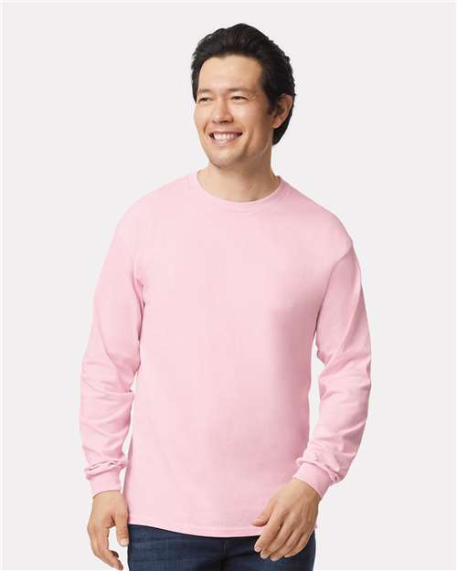 Ultra Cotton® Long Sleeve T-Shirt - Light Pink -   -