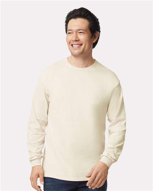 Ultra Cotton® Long Sleeve T-Shirt - Natural -   -
