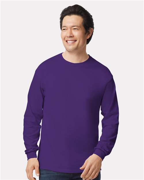 Ultra Cotton® Long Sleeve T-Shirt - Purple -   -