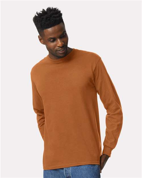 Ultra Cotton® Long Sleeve T-Shirt - Texas Orange -   -