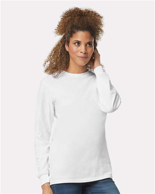 Ultra Cotton® Long Sleeve T-Shirt - White -   -