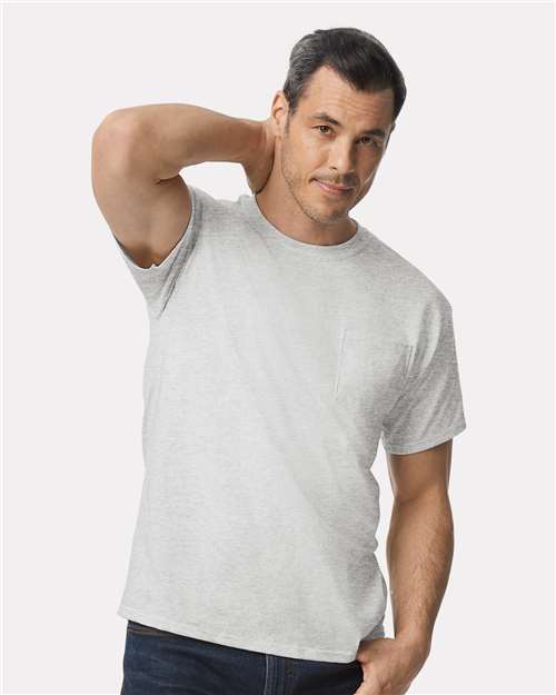 Ultra Cotton® Pocket T-Shirt - Ash -   -