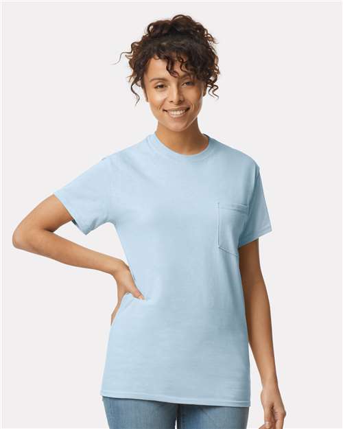 Ultra Cotton® Pocket T-Shirt - Light Blue -   -