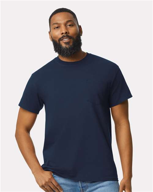 Ultra Cotton® Pocket T-Shirt - Navy -   -